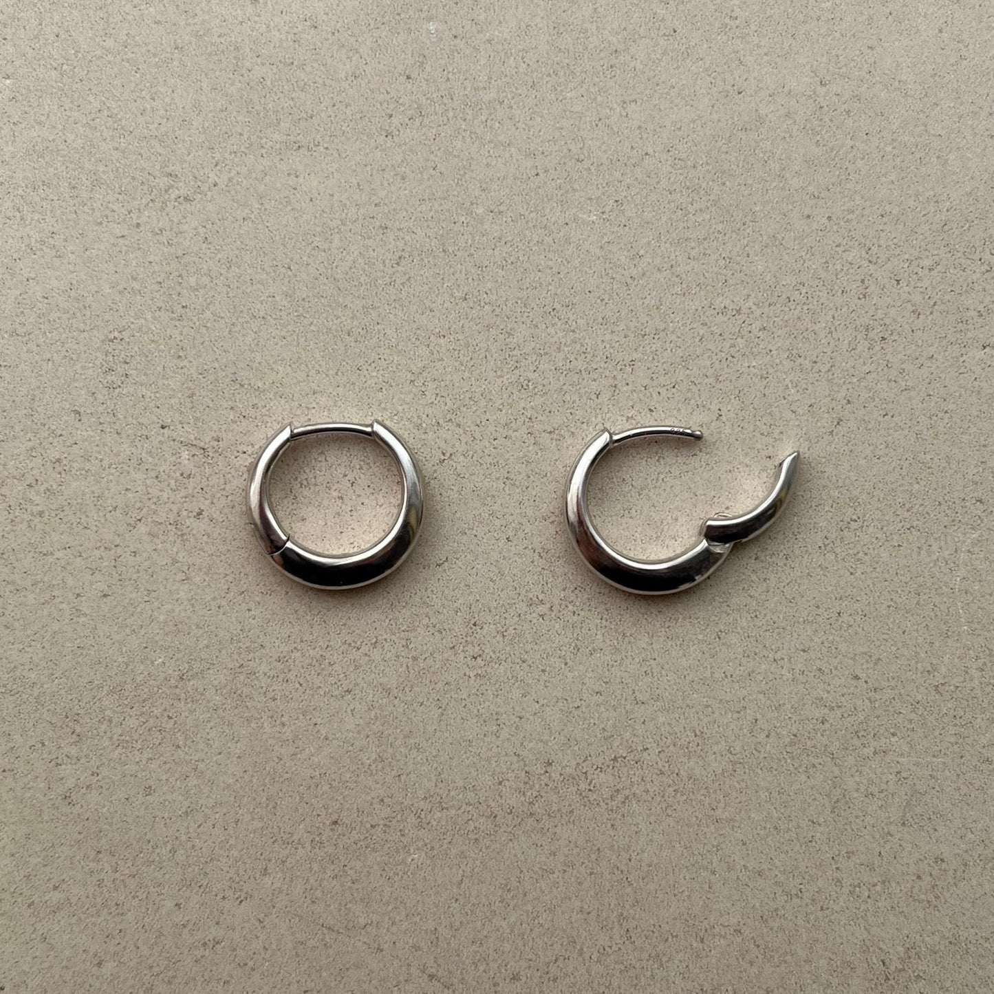 Best Friend Mini Hoops (Silver)