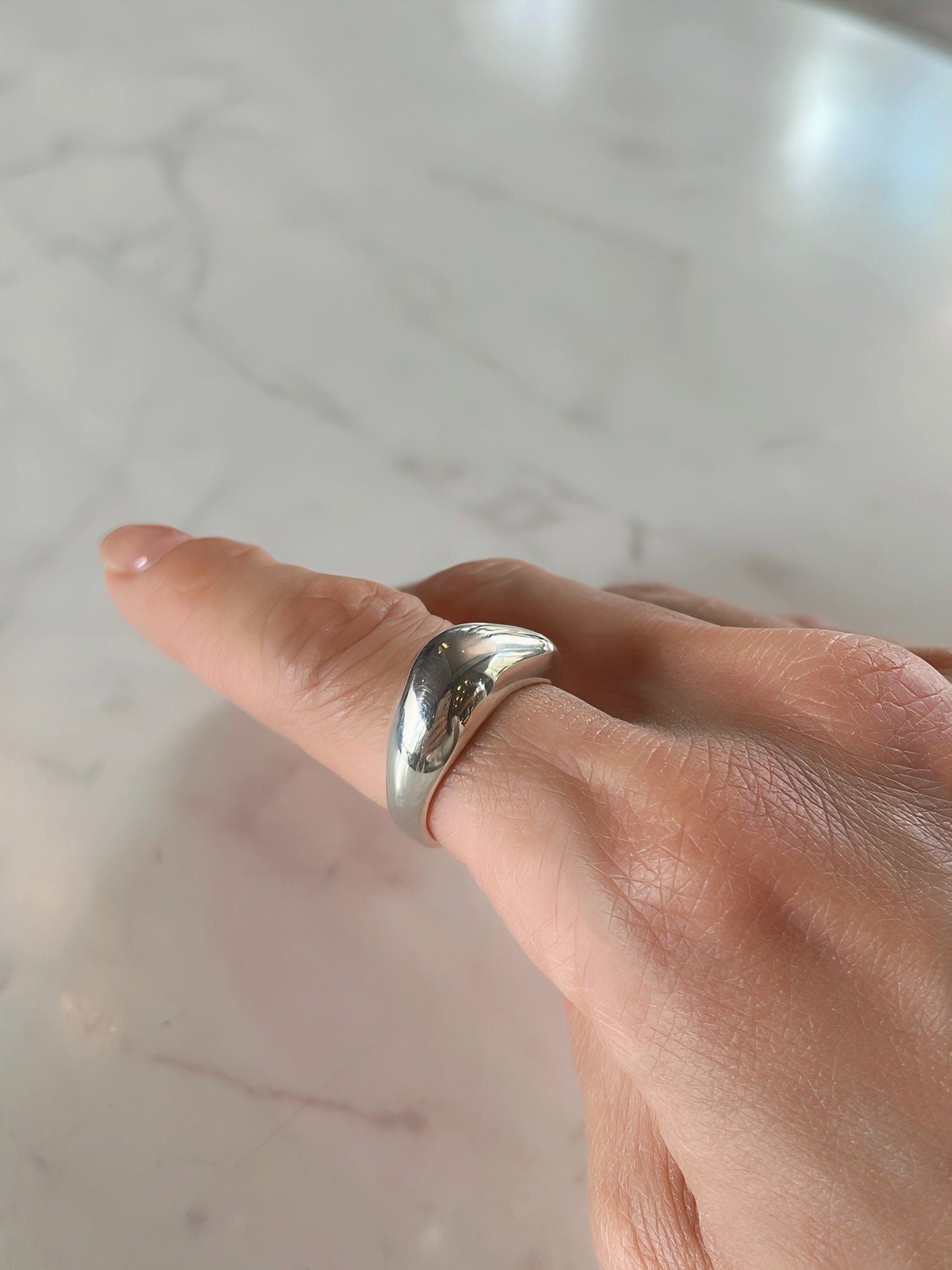 Water-carved Ring (Silver)