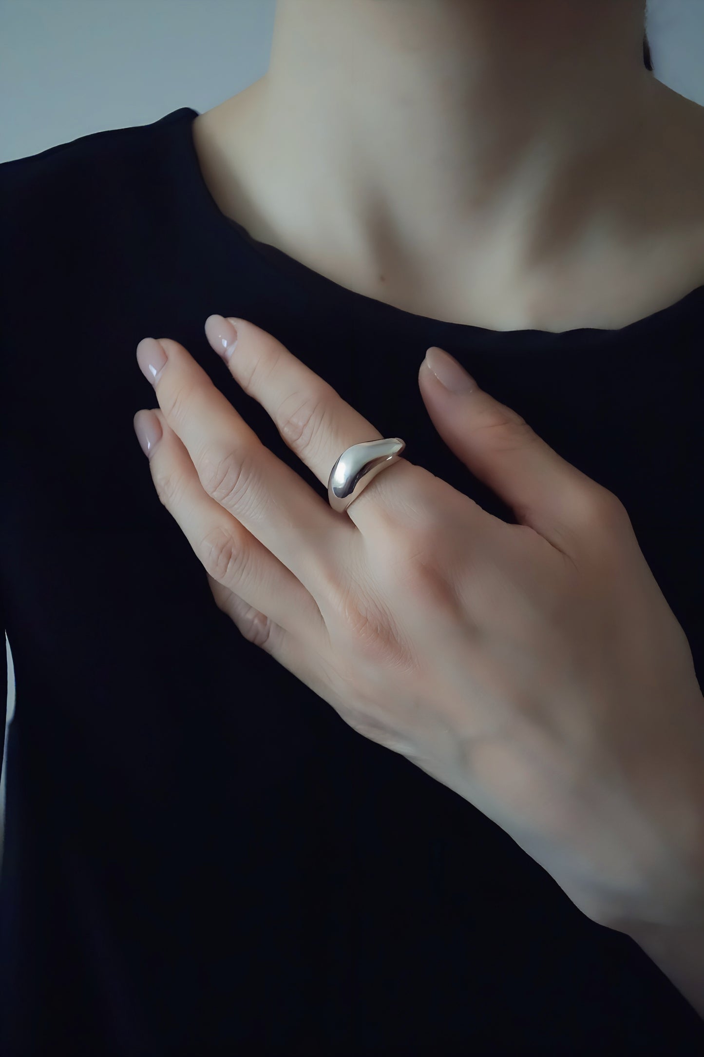 Water-carved Ring (Silver)