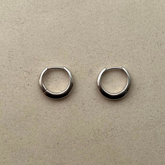 Best Friend Mini Hoops (Silver)